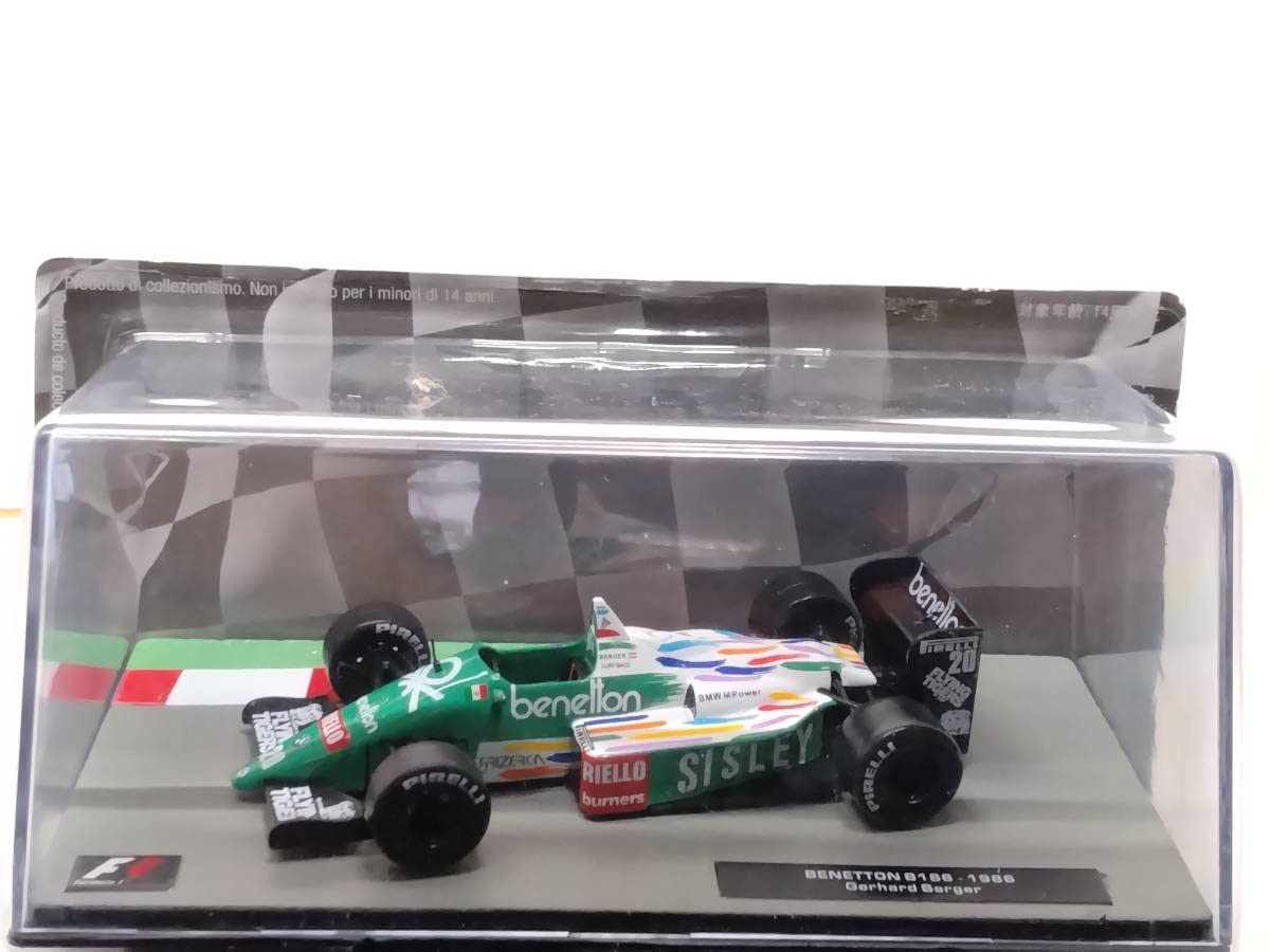 再値下げ！ベネトン B186 1986 ミニカー ゲルハルト・ベルガー Ixo 1:43 レーシングベネトン B186 1986 ゲルハルト ベルガー